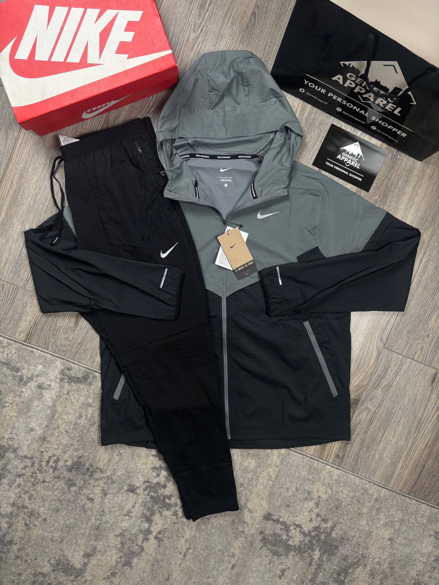 Nike Windrunner Tracksuit - ‘Black/Grey’