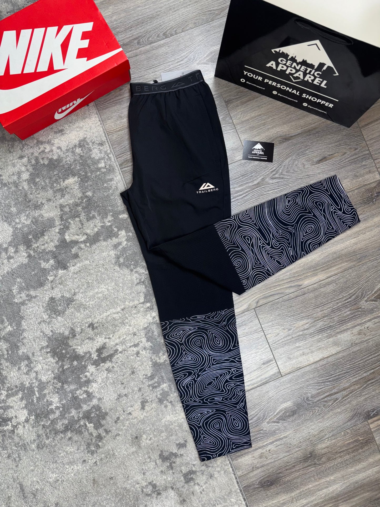 Trailberg Geo Reflective Tracksuit - ‘Black’