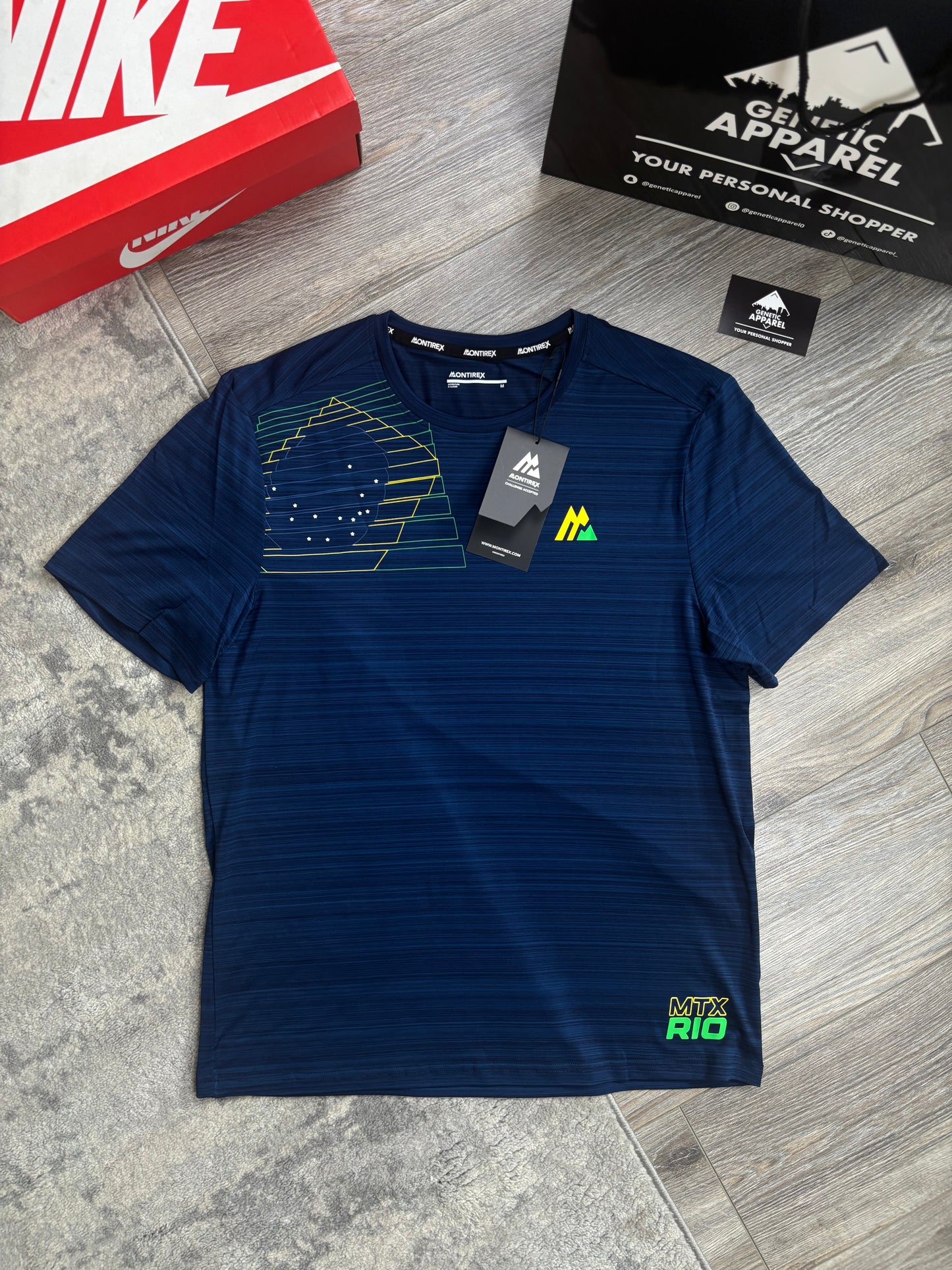 Montirex De Janeiro T-Shirt / Short Set - ‘Navy / Blue’