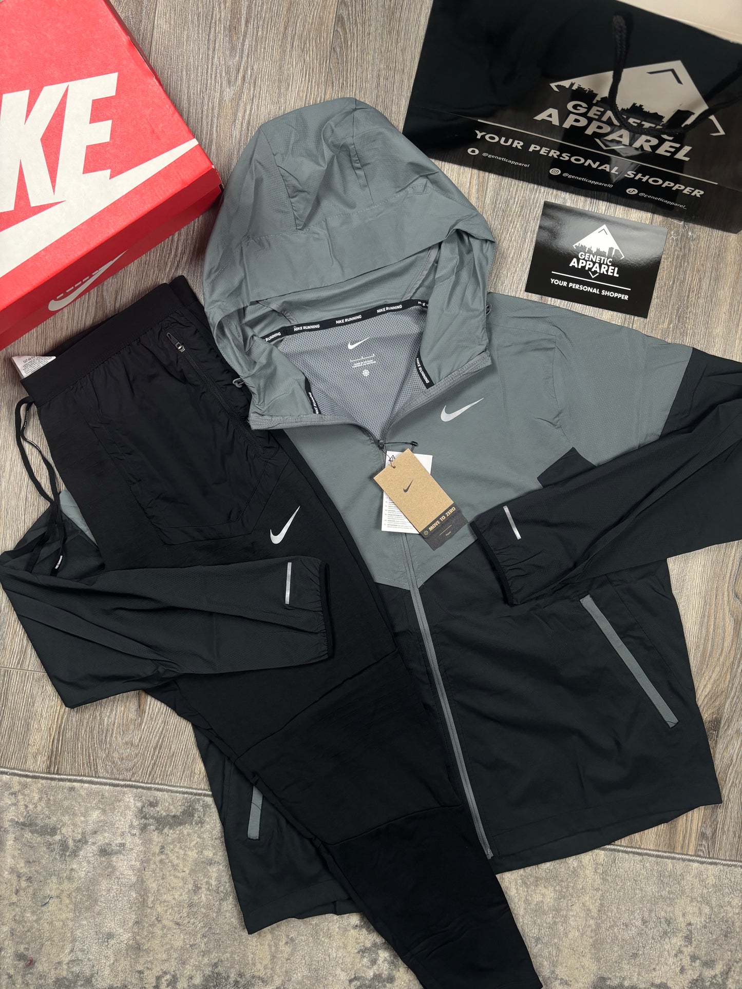Nike Windrunner Tracksuit - ‘Black/Grey’