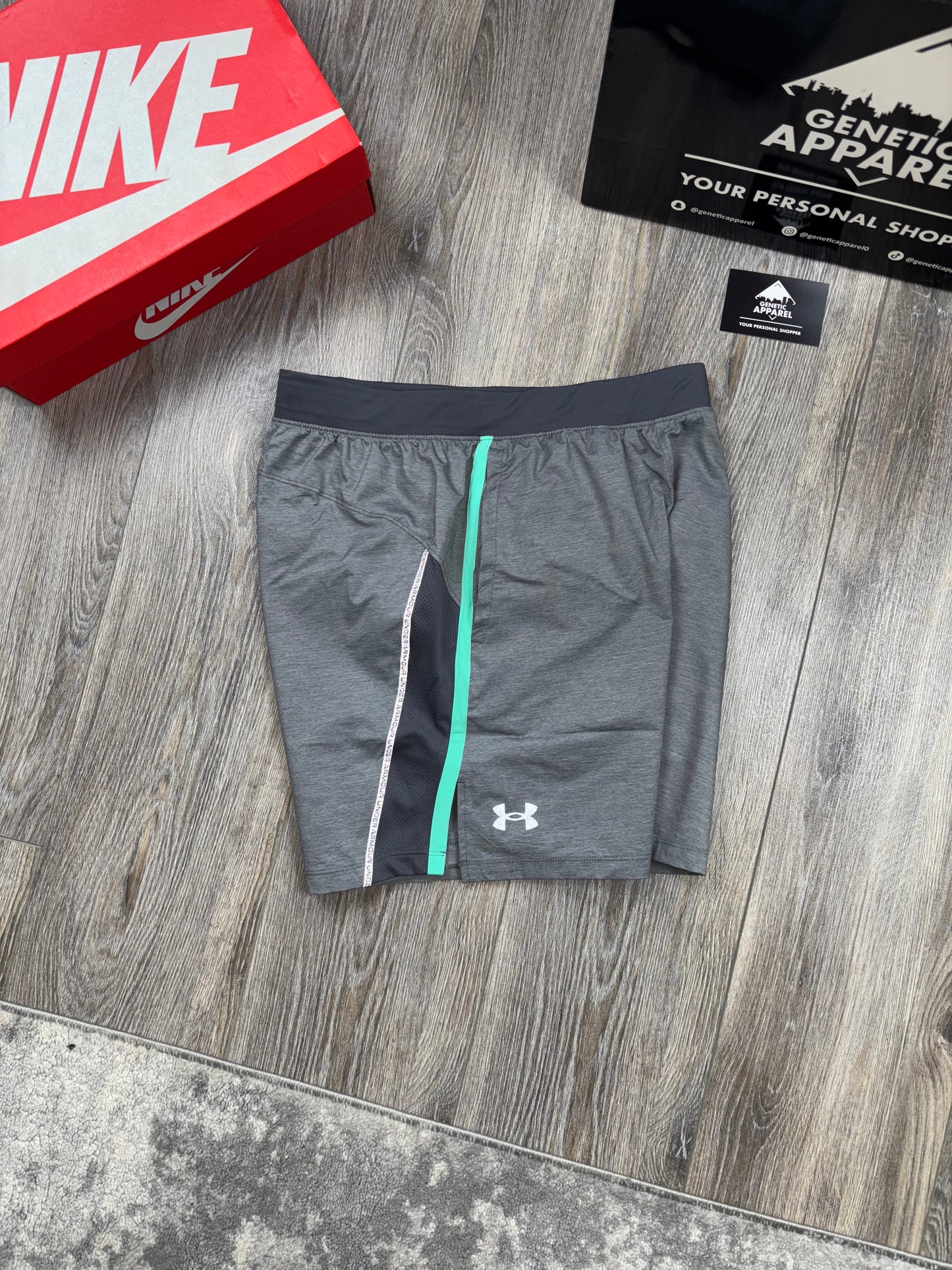 Under Armour T-Shirt/Short Set - ‘Mint/Grey’