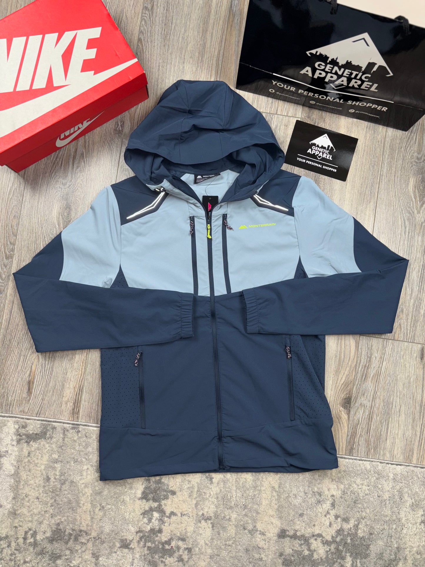 Monterrain Woven Tracksuit - ‘Navy/Blue’
