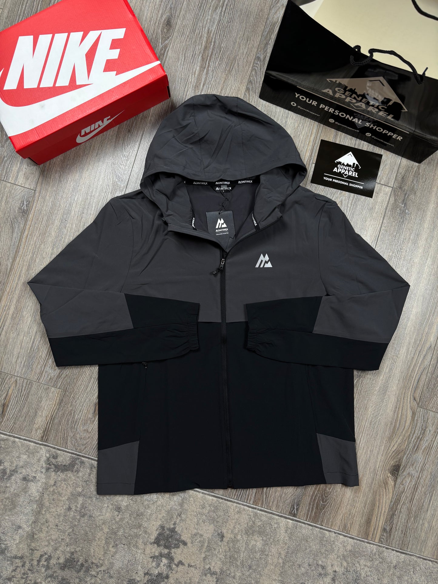 Montirex Woven Tracksuit -‘Black/Grey’