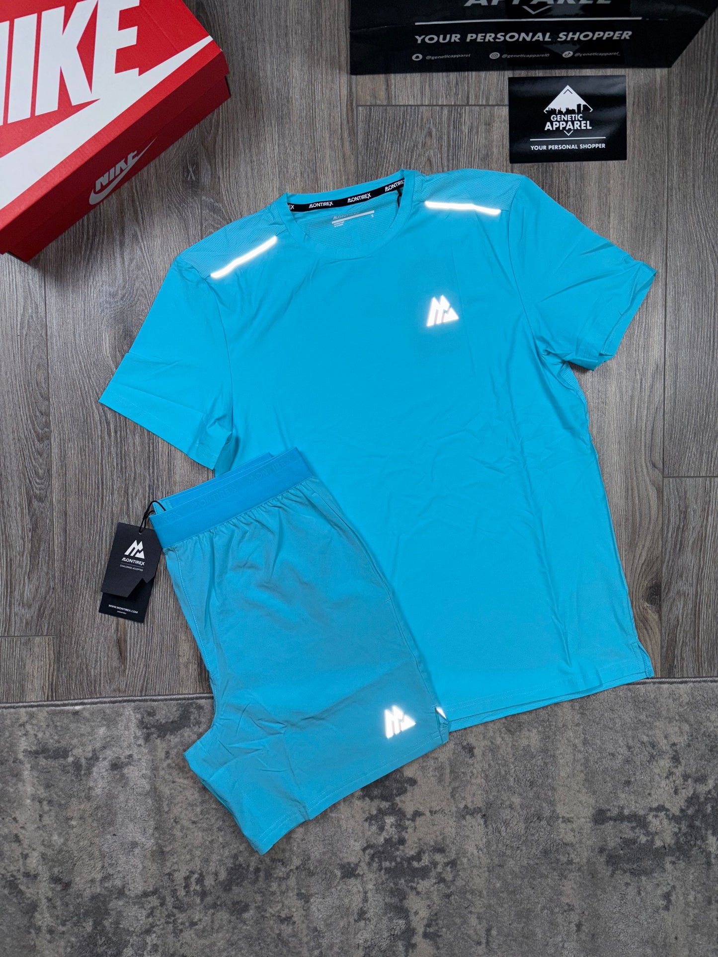 Montirex T-Shirt/Short Set - ‘Baby Blue’