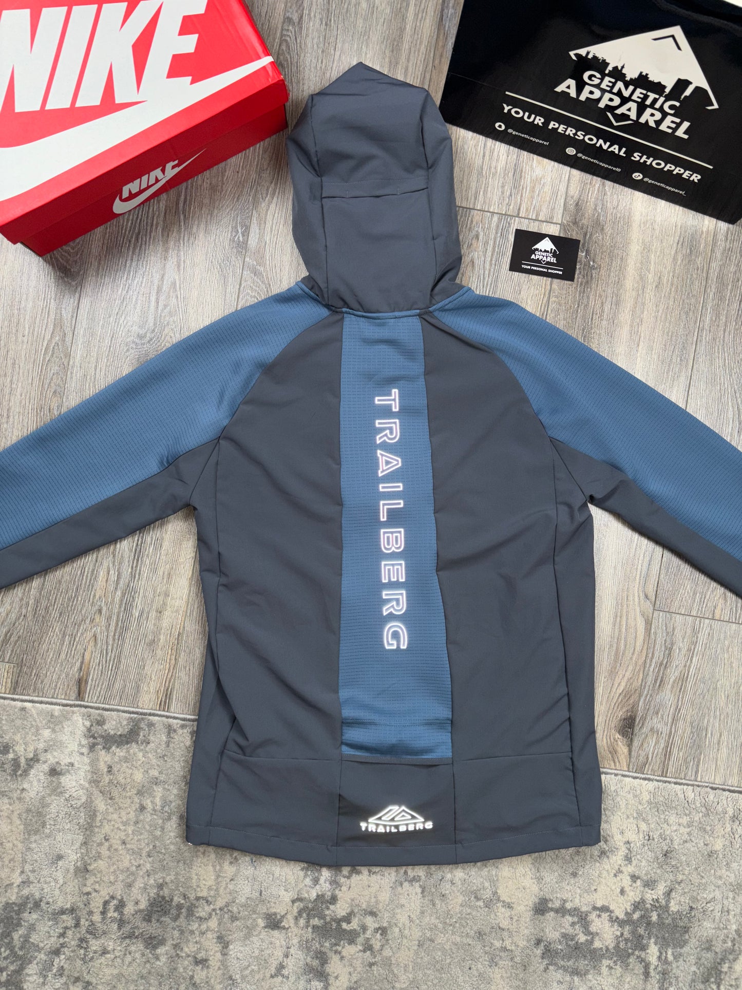 Trailberg 3-Piece ‘Rapid’ Tracksuit - ‘Navy/Grey’