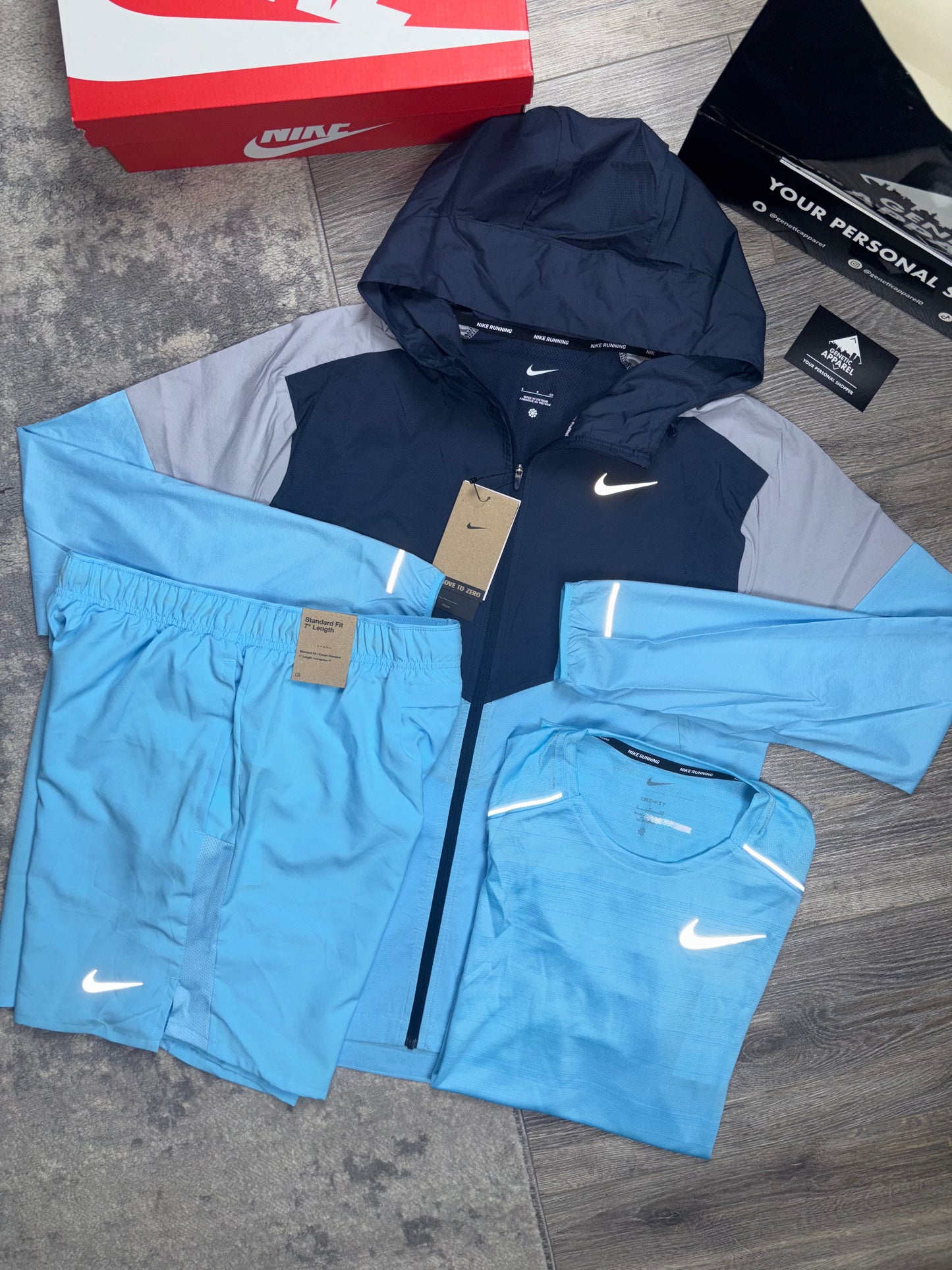 Nike Windrunner 3-Piece Set - ‘Navy/Baby Blue’