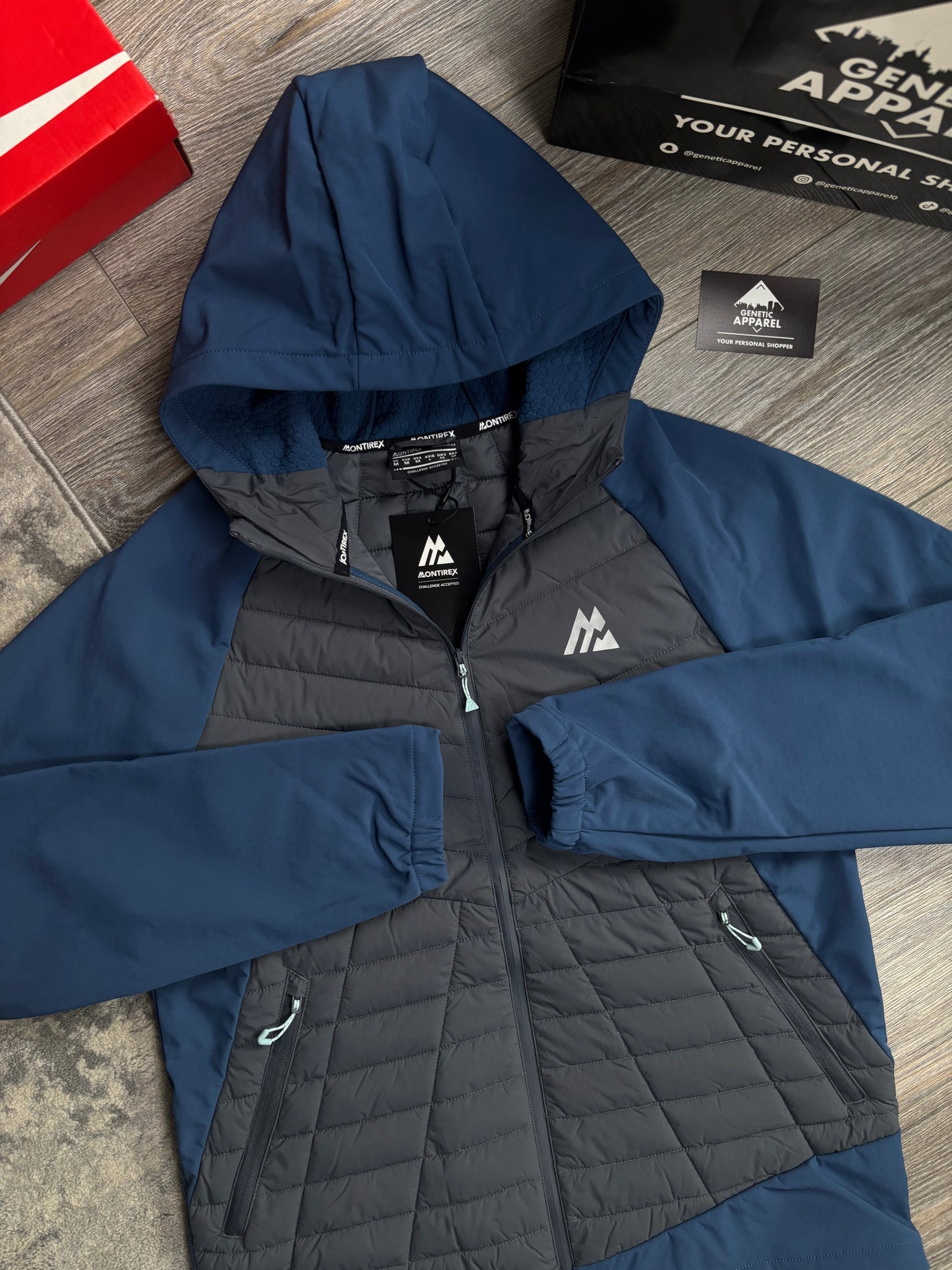 Montirex Hybrid Tech Jacket - ‘Navy / Grey’