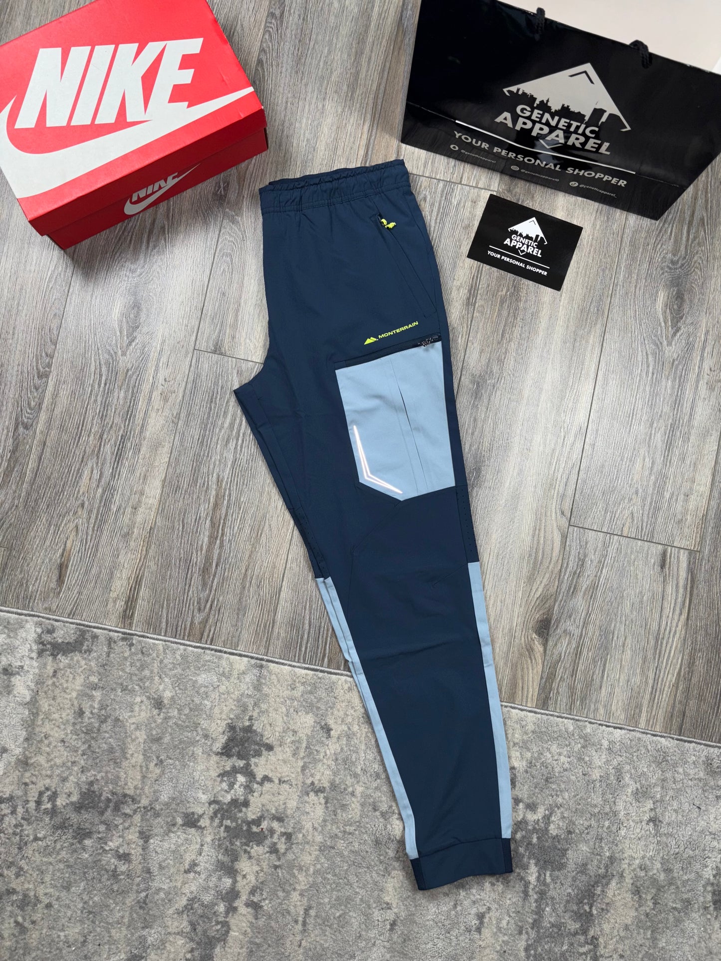 Monterrain Woven Tracksuit - ‘Navy/Blue’