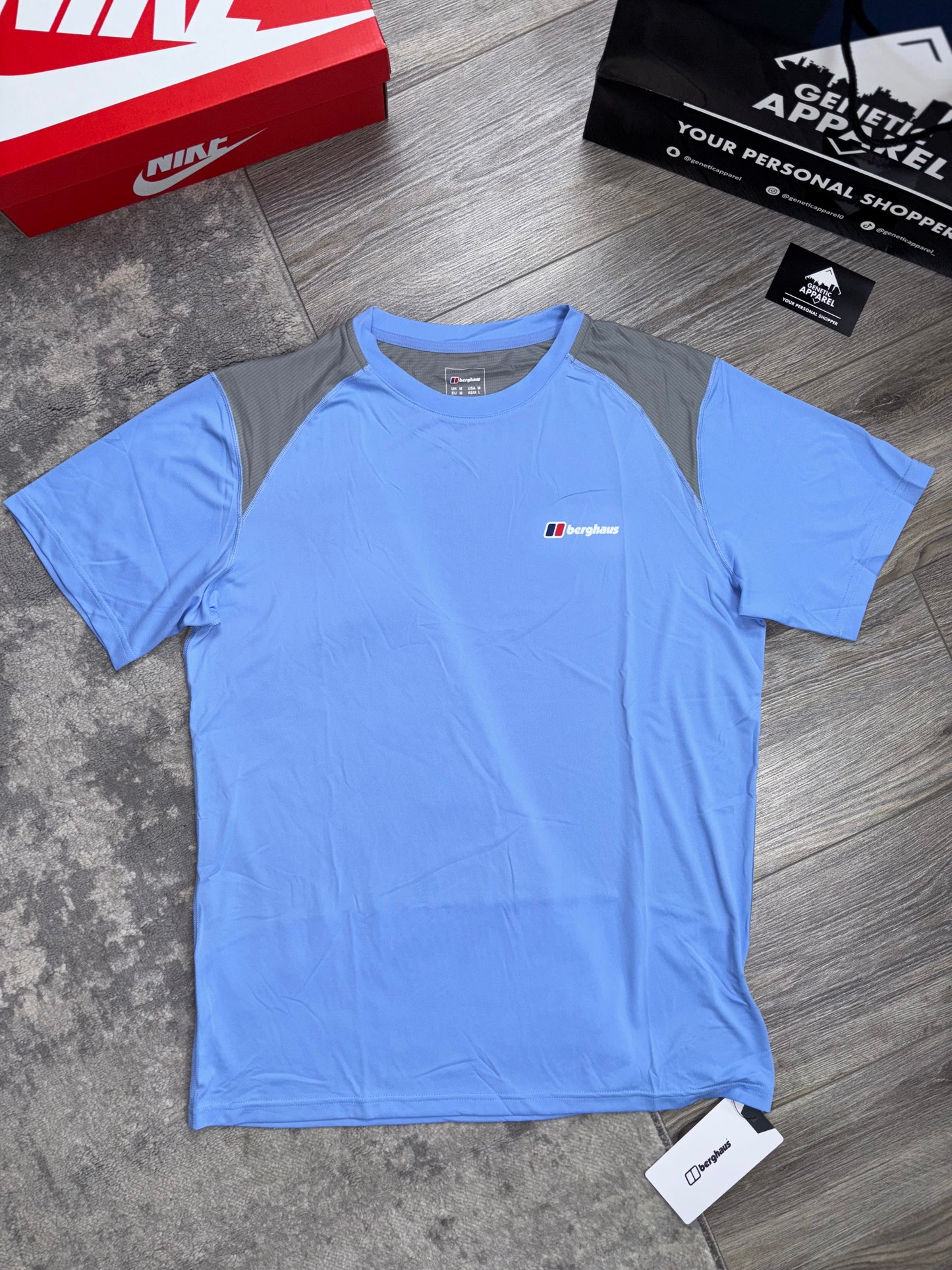 Berghaus Tech T-Shirt / Short Set - ‘Baby Blue’