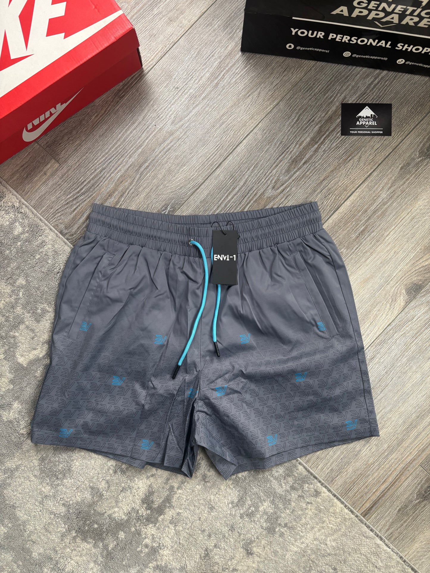 Envi-1 Monogram Summer Set - ‘ White/Baby Blue’
