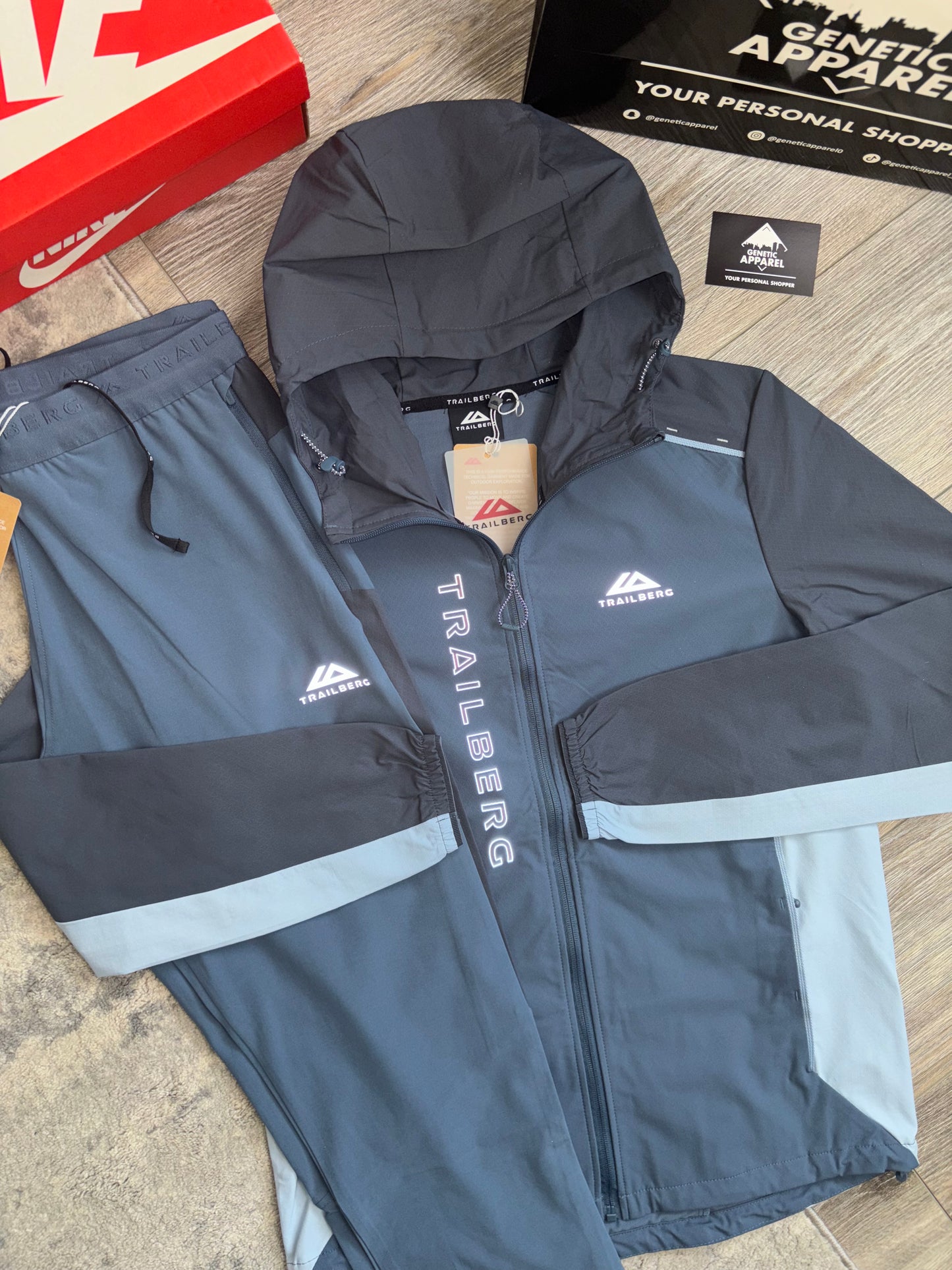 Trailberg Triathlon Tracksuit - ‘Navy / Baby Blue’