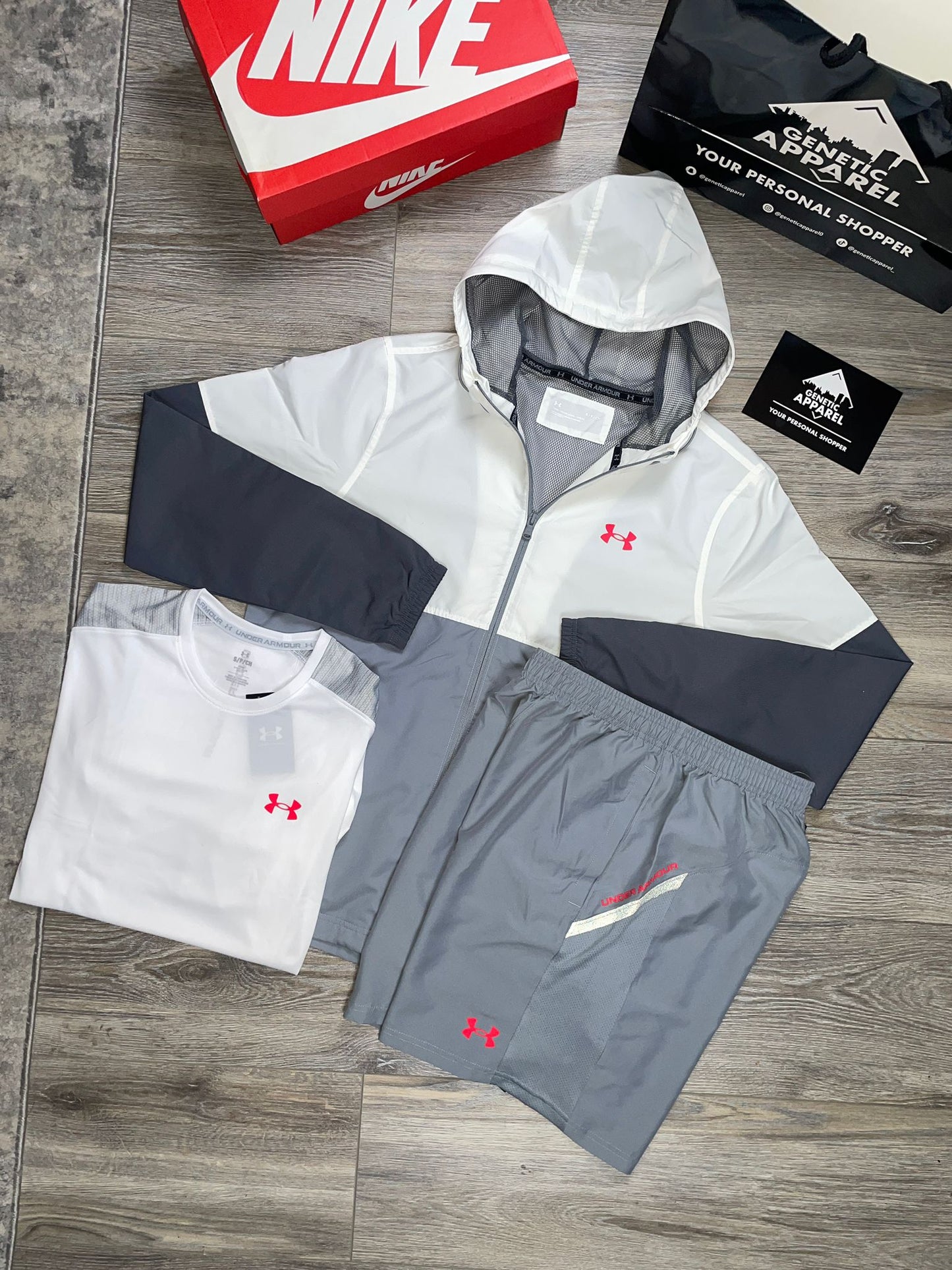 Under Armour 3-Piece Set - ‘White/Red’