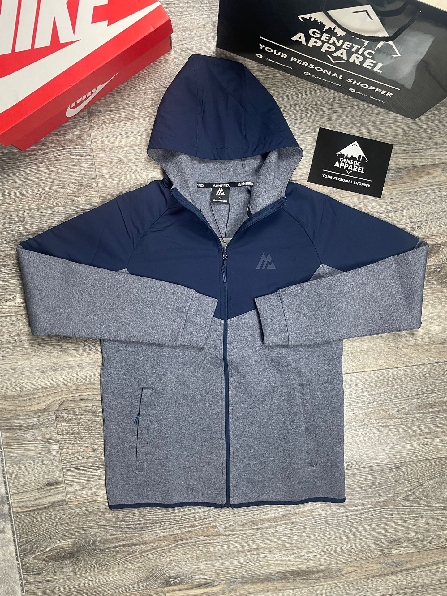 Montirex Fleece Tracksuit - ‘Navy/Grey’