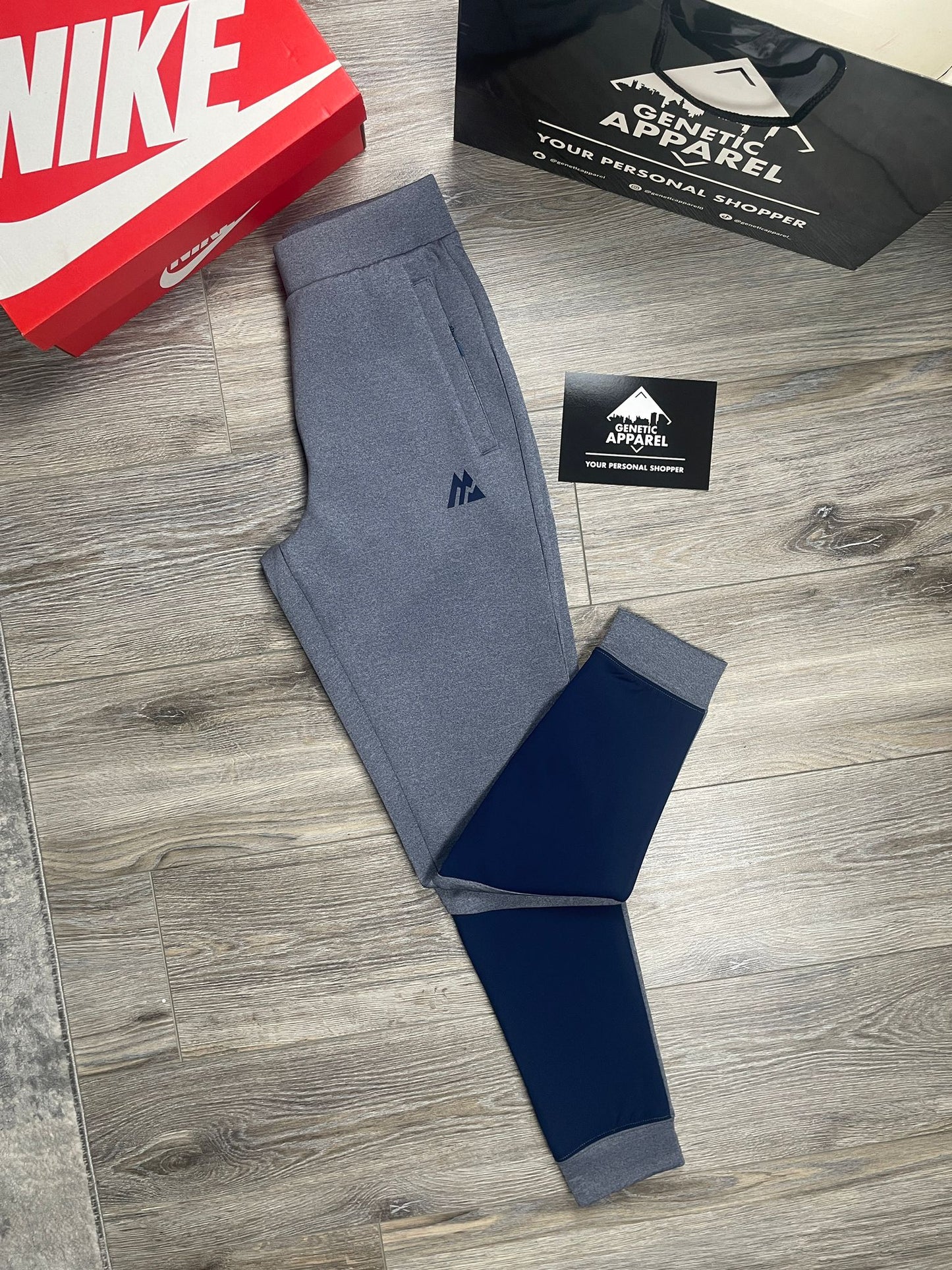 Montirex Fleece Tracksuit - ‘Navy/Grey’