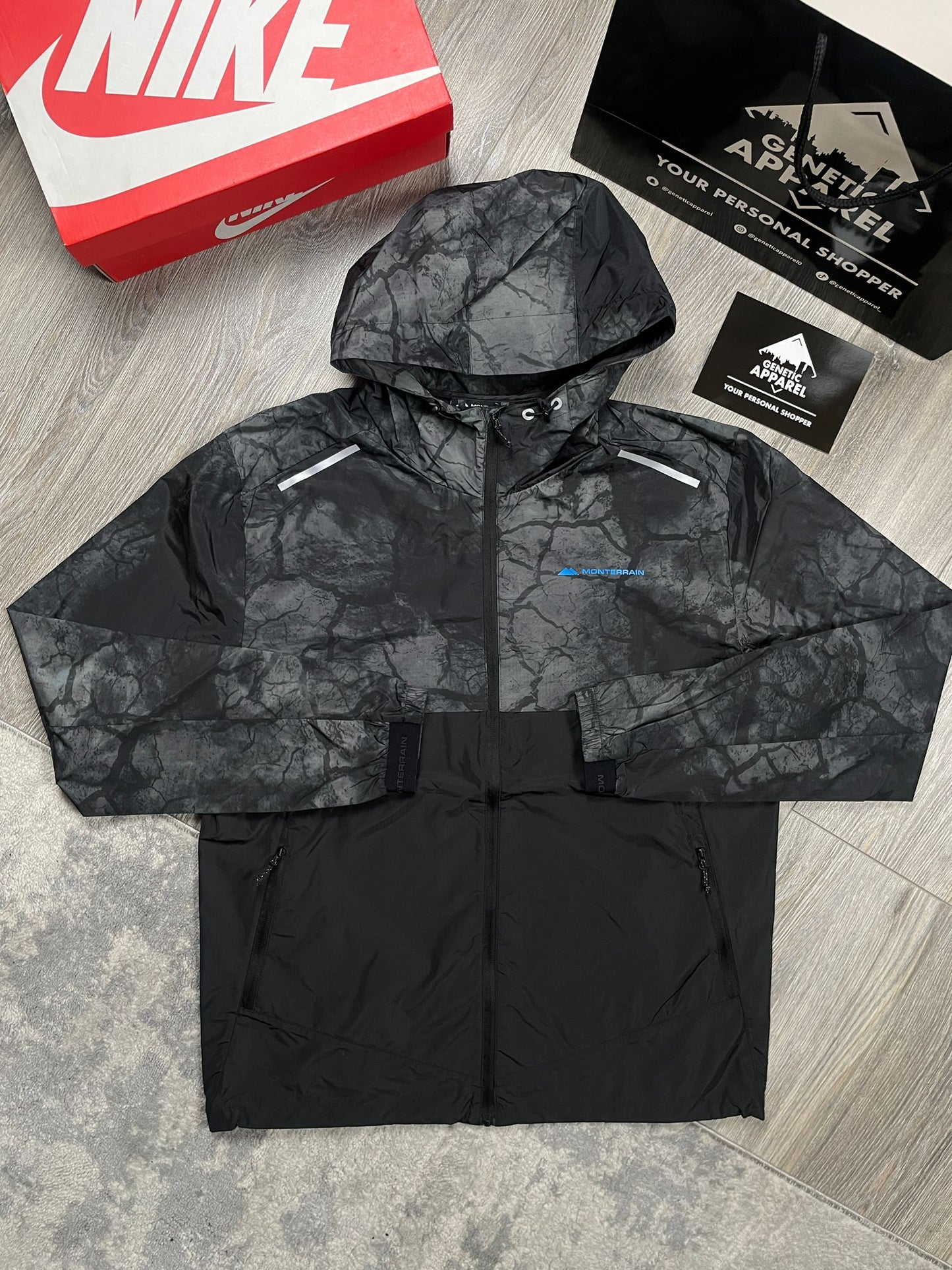 Monterrain Graphite Tracksuit - ‘Black/Slate Grey’