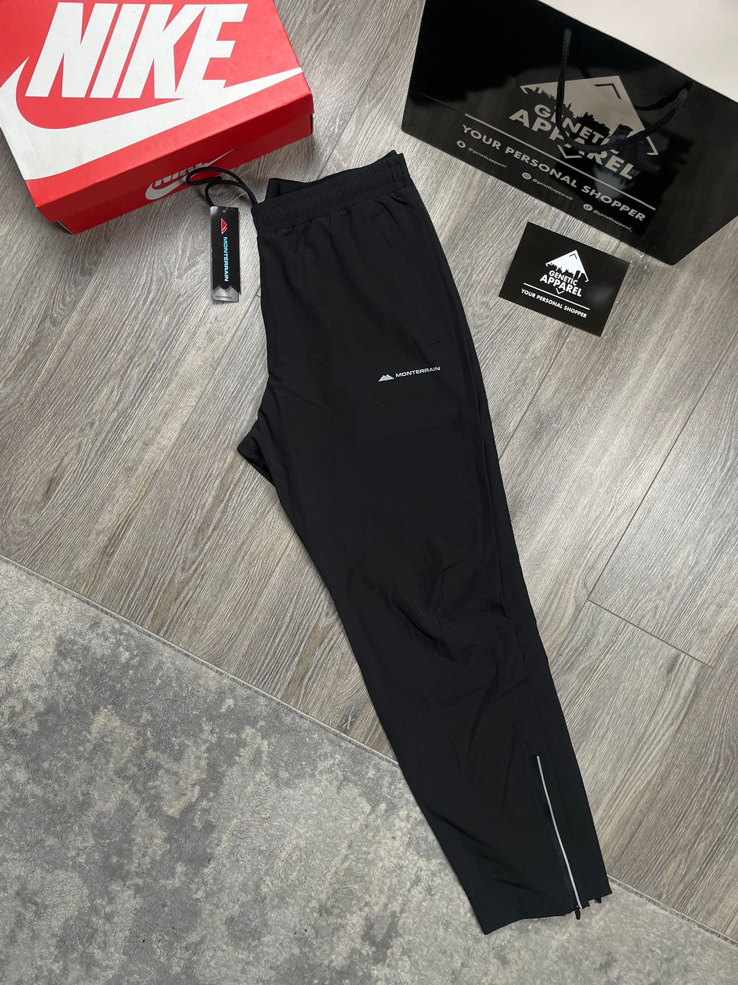 Monterrain Graphite Tracksuit - ‘Black/Slate Grey’