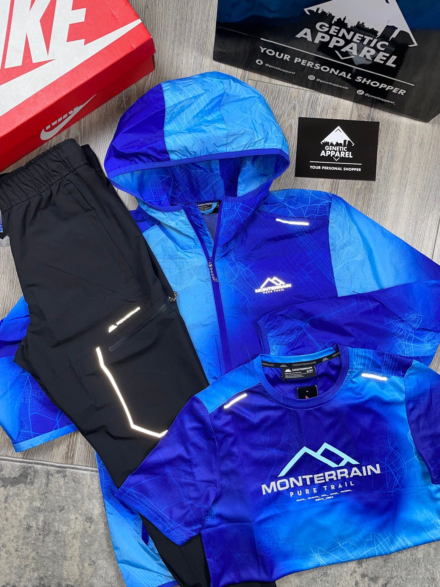 Monterrain 3-Piece Illusion Tracksuit - ‘Arctic Blue’