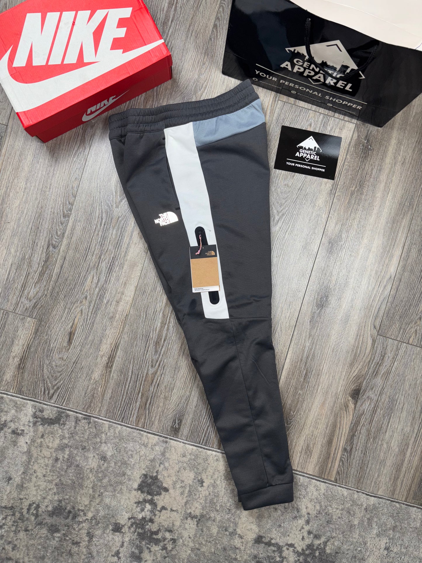 North Face Tech Tracksuit - ‘White/Slate Grey’