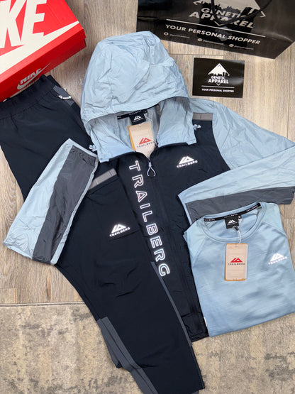Trailberg 3-Piece Tracksuit - ‘Navy/Baby Blue’
