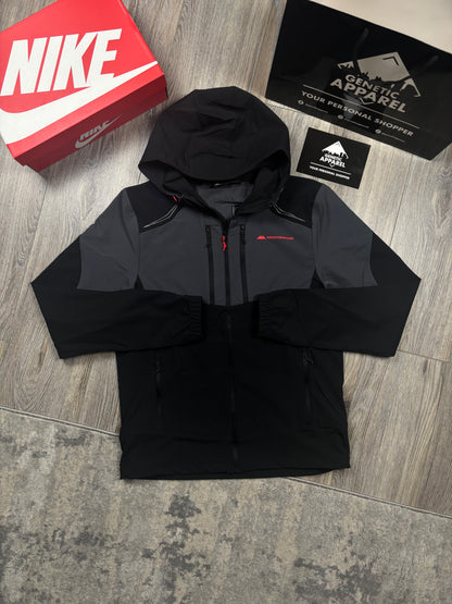 Monterrain Orbit Tracksuit - ‘Black/Grey/Red’