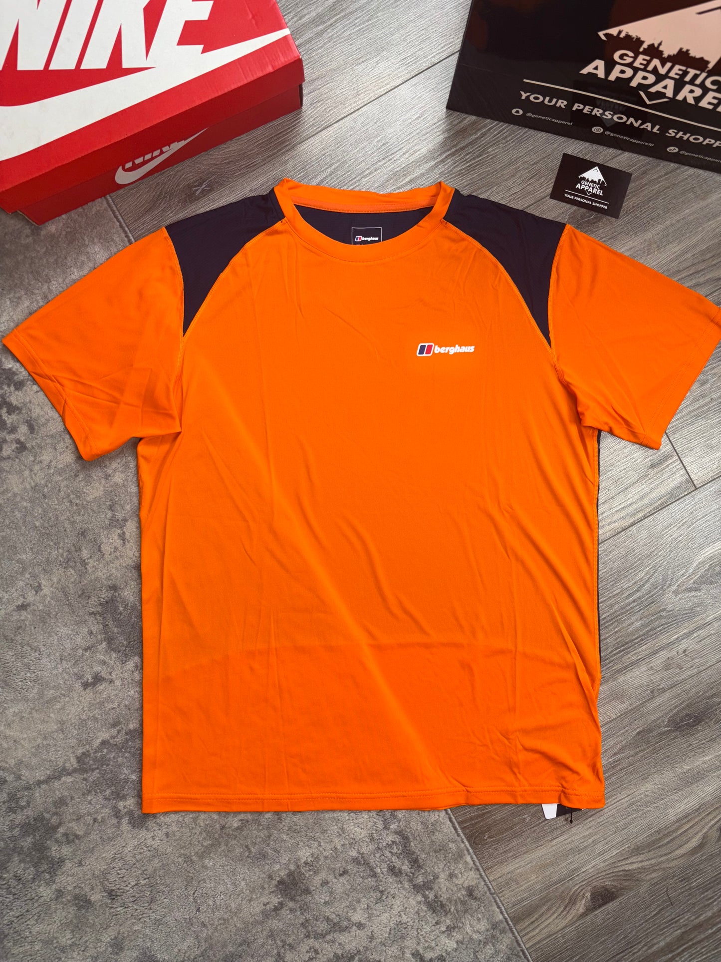 Berghaus Hybrid T-Shirt / Short Set - ‘Orange/Navy’