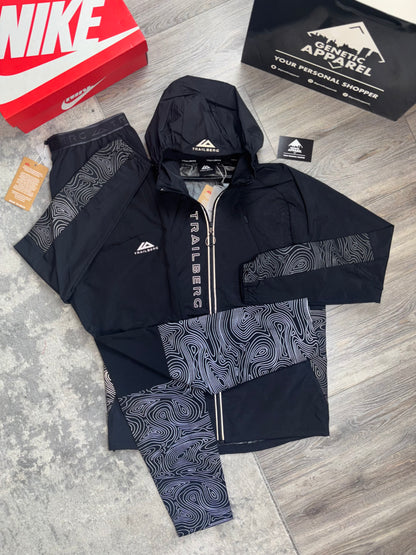 Trailberg Geo Reflective Tracksuit - ‘Black’