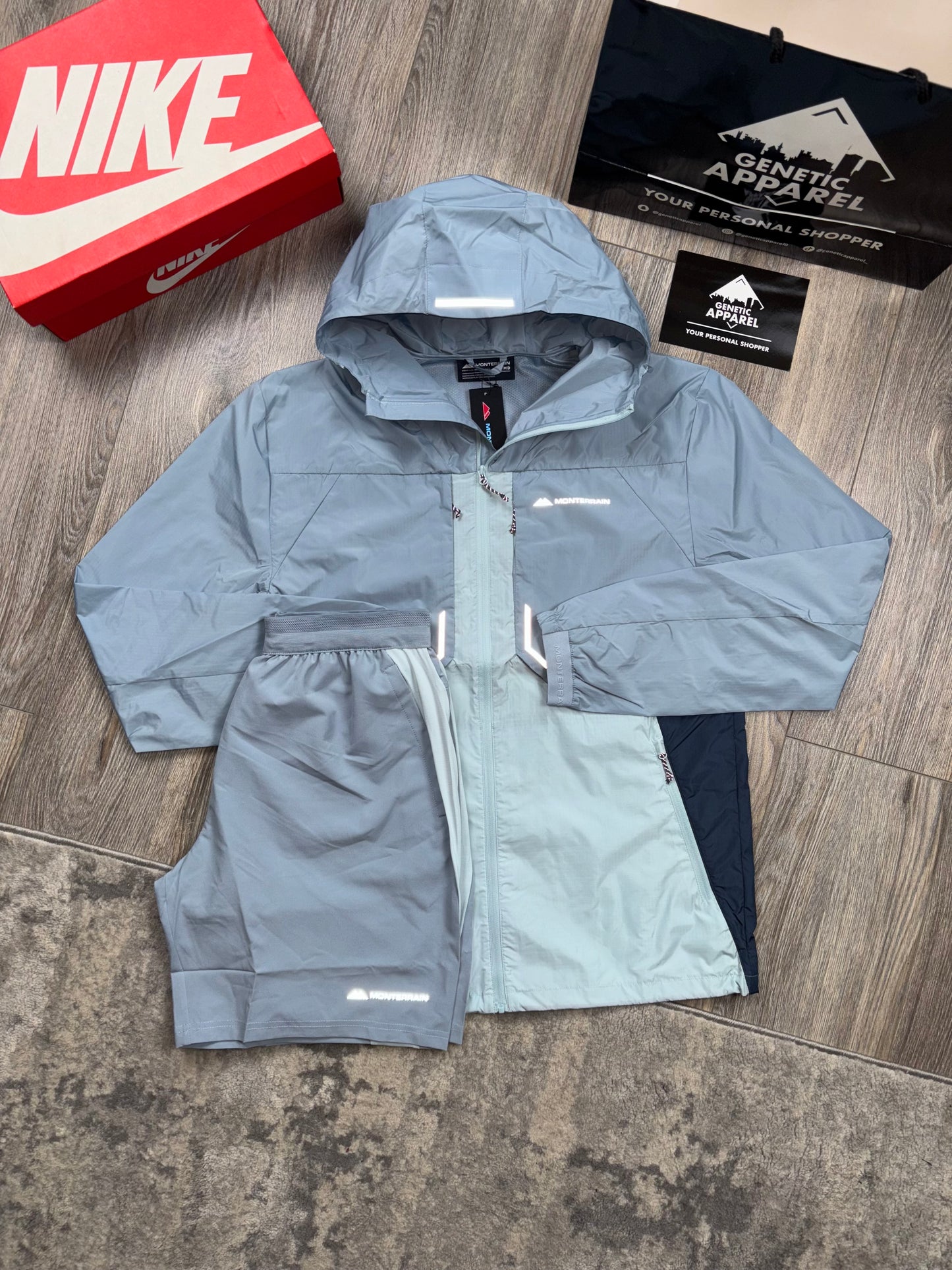 Monterrain Jacket/Short Set - ‘Baby Blue/Aqua’