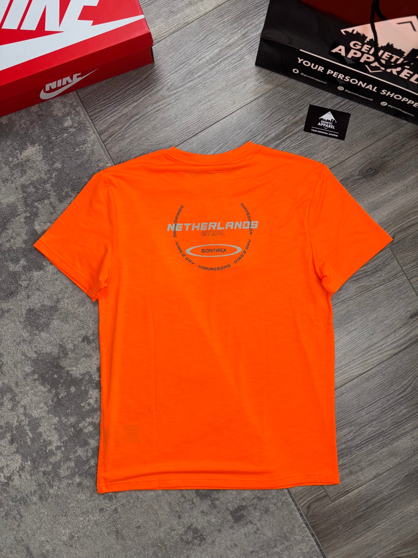 Montirex Dutch Exclusive T-Shirt / Short Set - ‘Orange/Grey’