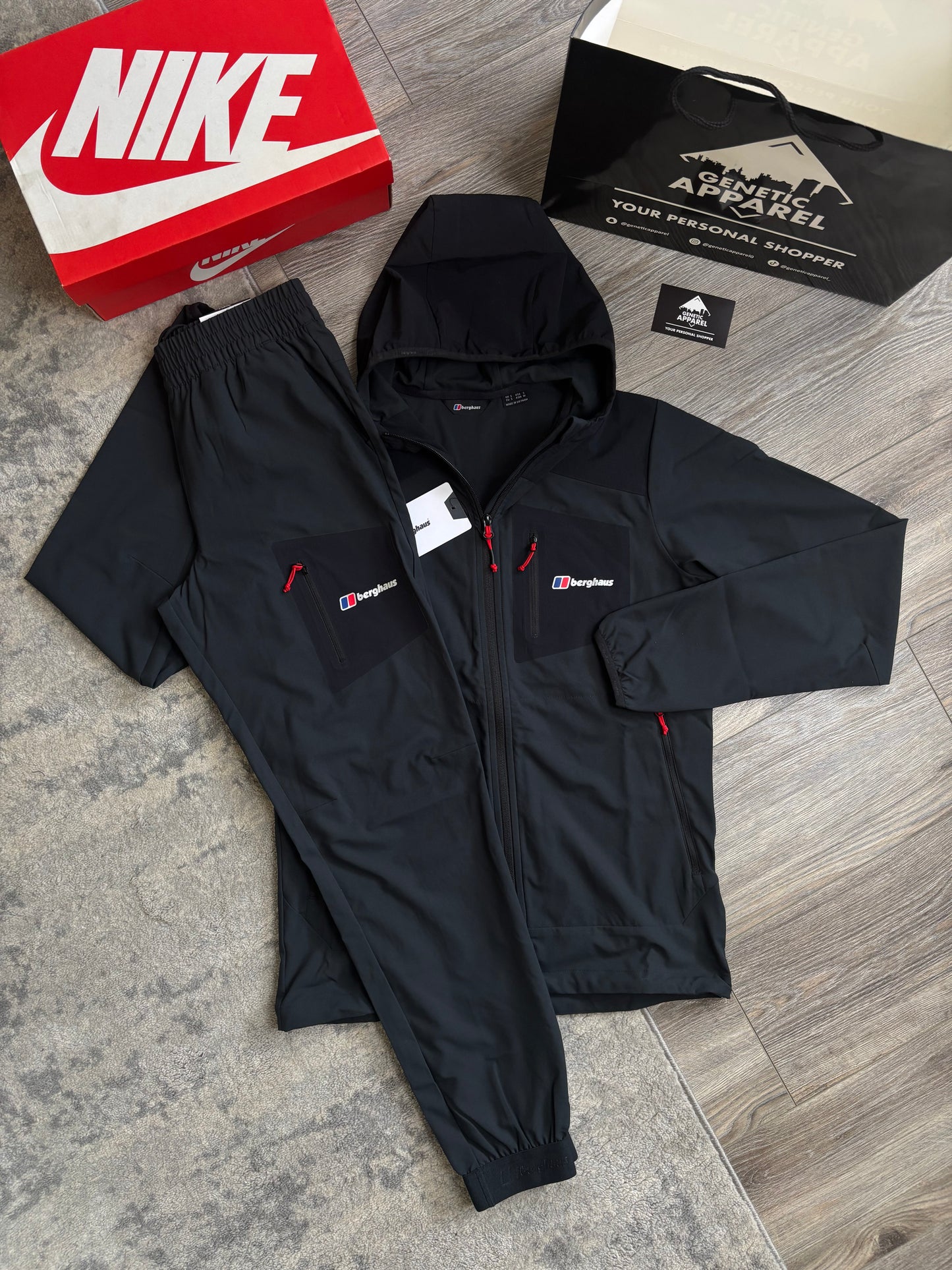 Berghaus Tech Tracksuit - ‘Black / Red’