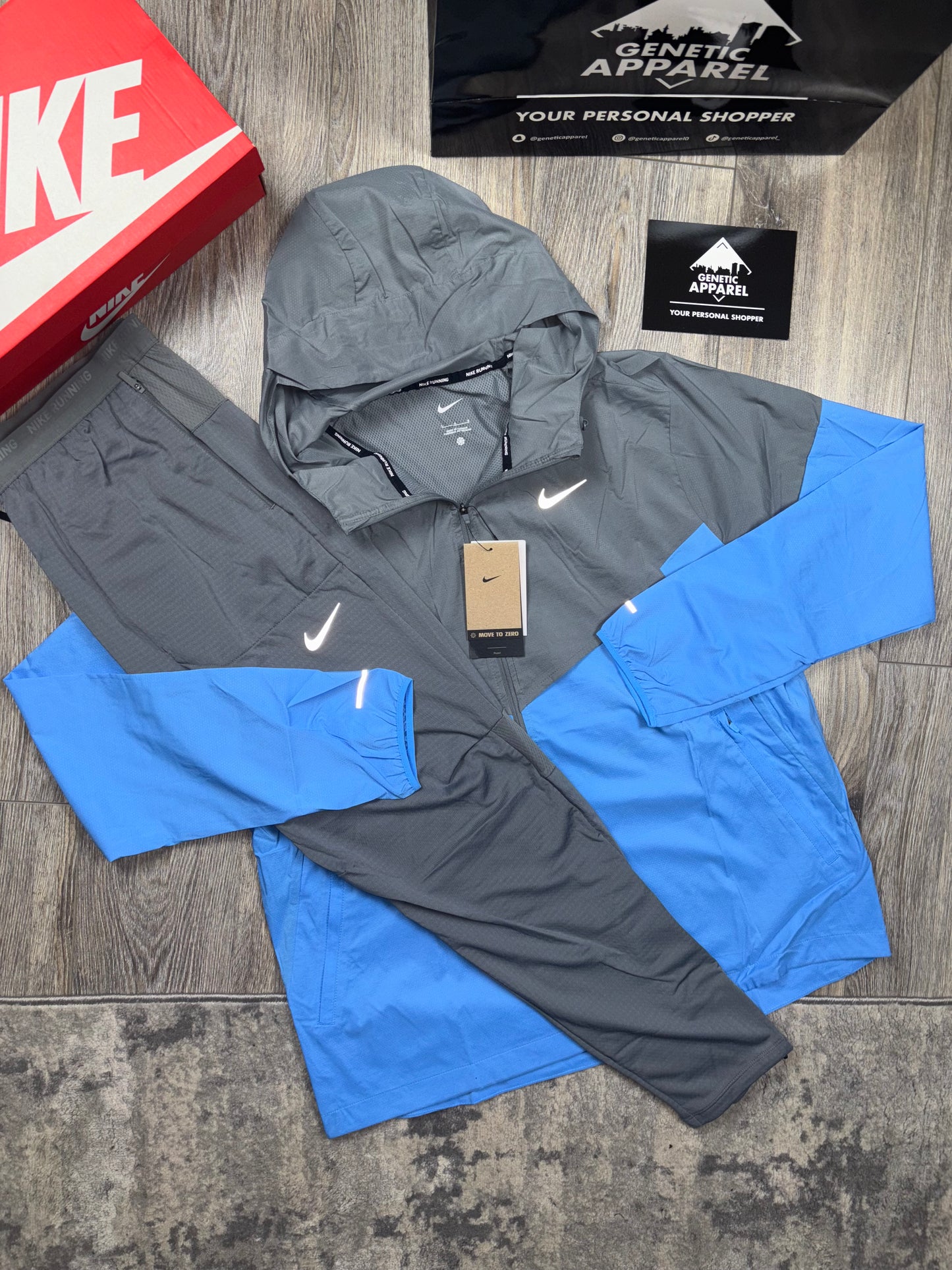 Nike Windrunner - ‘ Grey / Baby Blue ‘