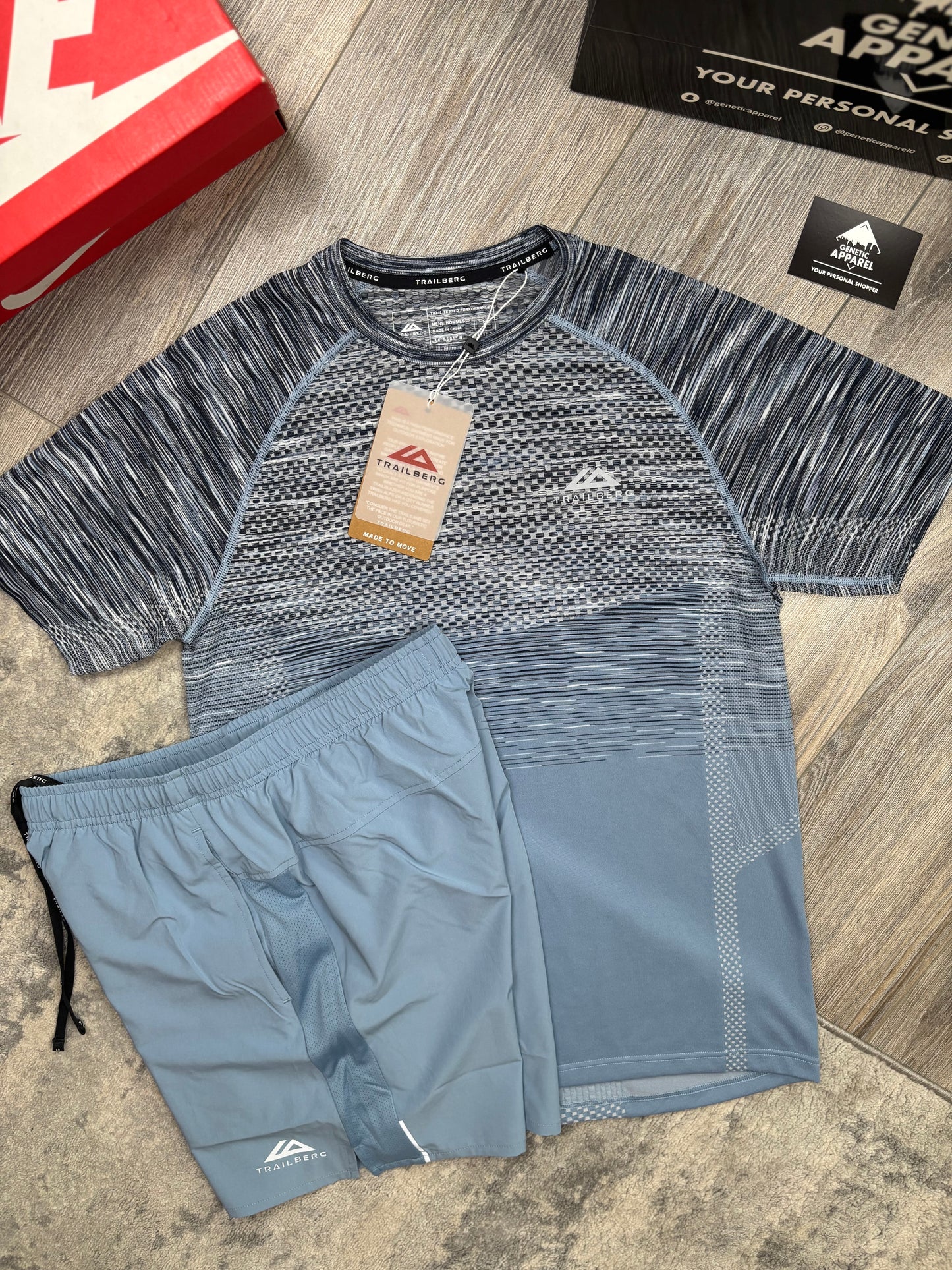 Trailberg T-Shirt/Short Cloud Set - ‘Baby Blue’