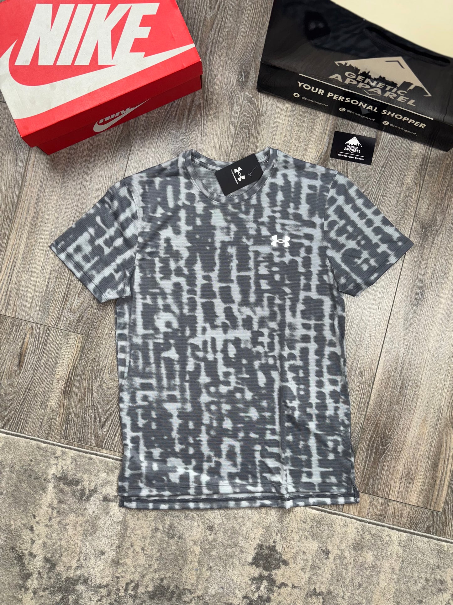 Under Armour Camo T-Shirt / Short Set - ‘Grey’