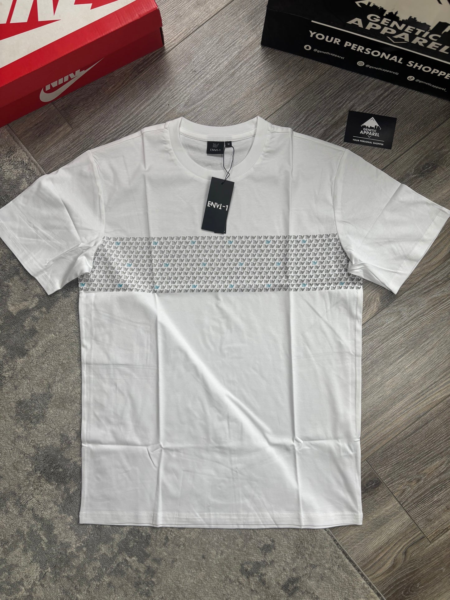 Envi-1 Monogram Summer Set - ‘ White/Baby Blue’