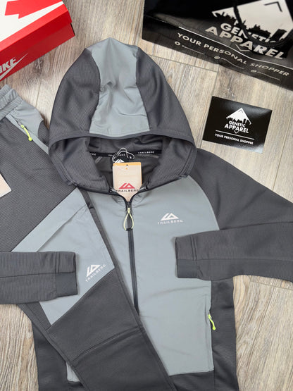 Trailberg Fleece Tracksuit - ‘Grey / Black ‘