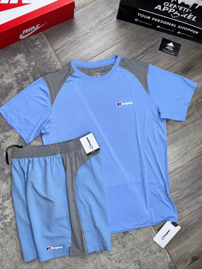 Berghaus Tech T-Shirt / Short Set - ‘Baby Blue’
