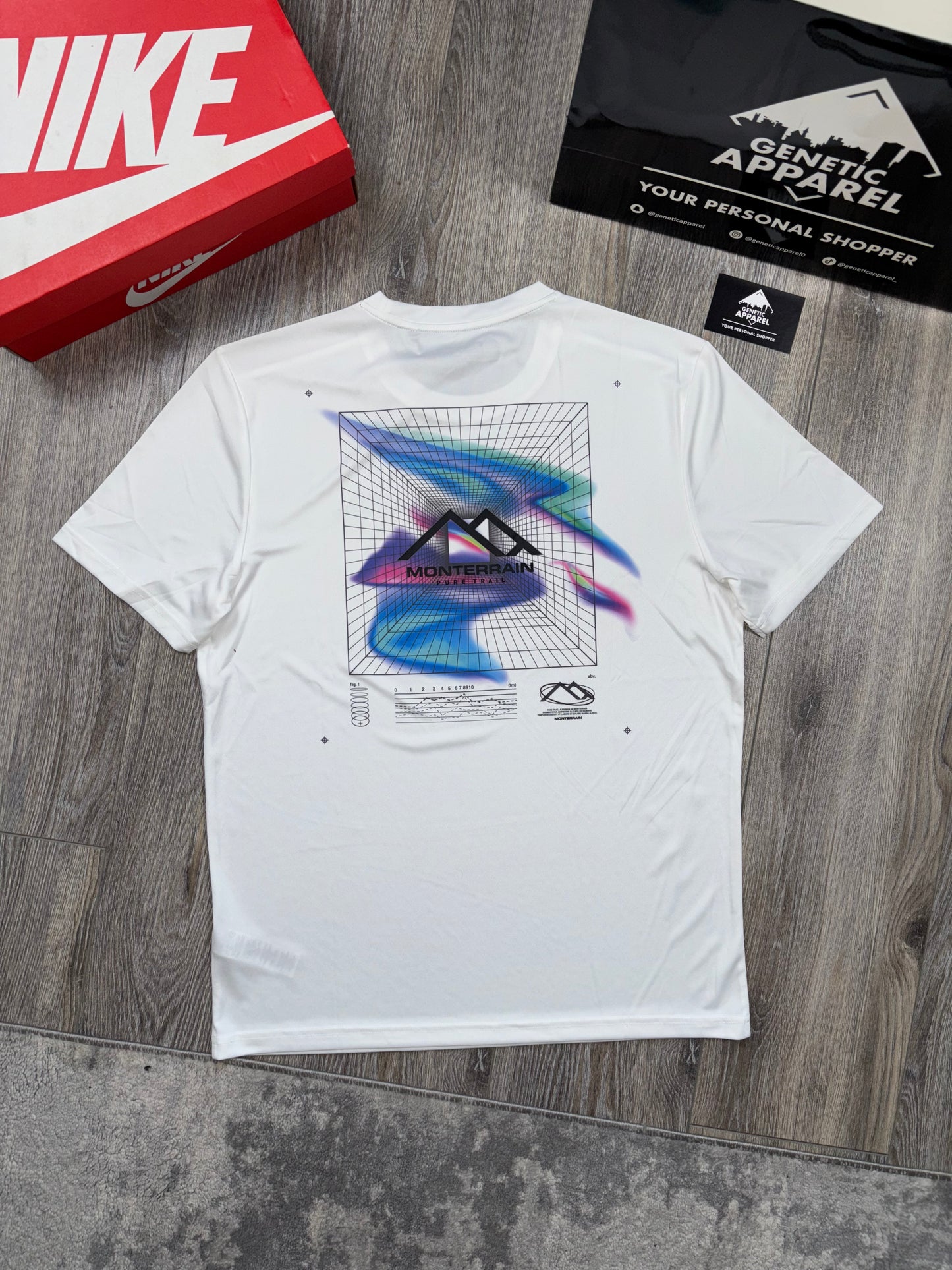 Monterrain T-Shirt / Short Illusion - ‘Black / White / Purple’