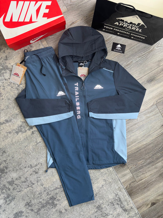 Trailberg Triathlon Tracksuit - ‘Navy / Baby Blue’