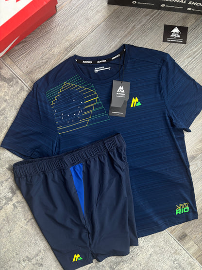 Montirex De Janeiro T-Shirt / Short Set - ‘Navy / Blue’