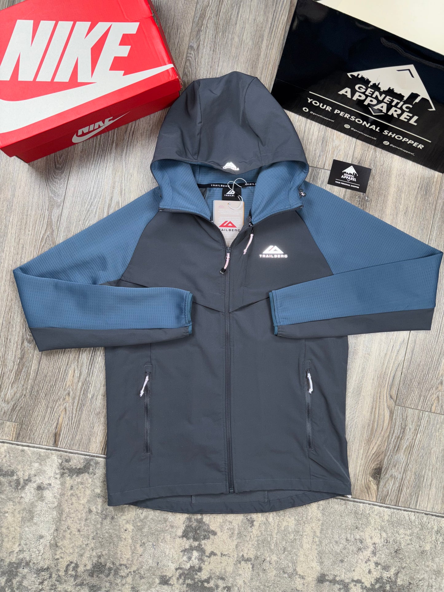 Trailberg 3-Piece ‘Rapid’ Tracksuit - ‘Navy/Grey’