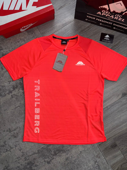 Trailberg Vertigo T-Shirt / Short Set - ‘Black / Red’