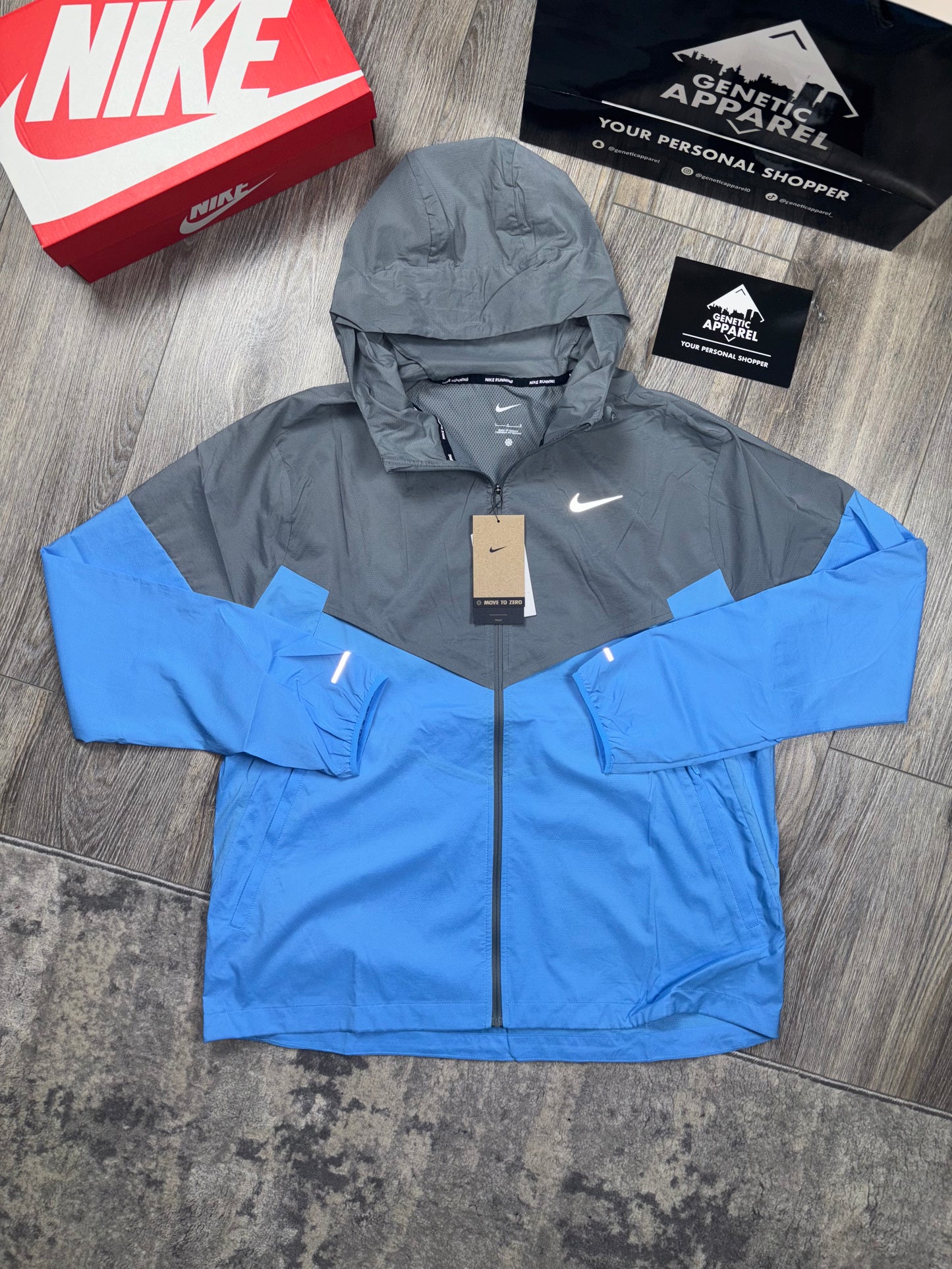 Nike Windrunner Tracksuit - ‘Grey / Baby Blue’