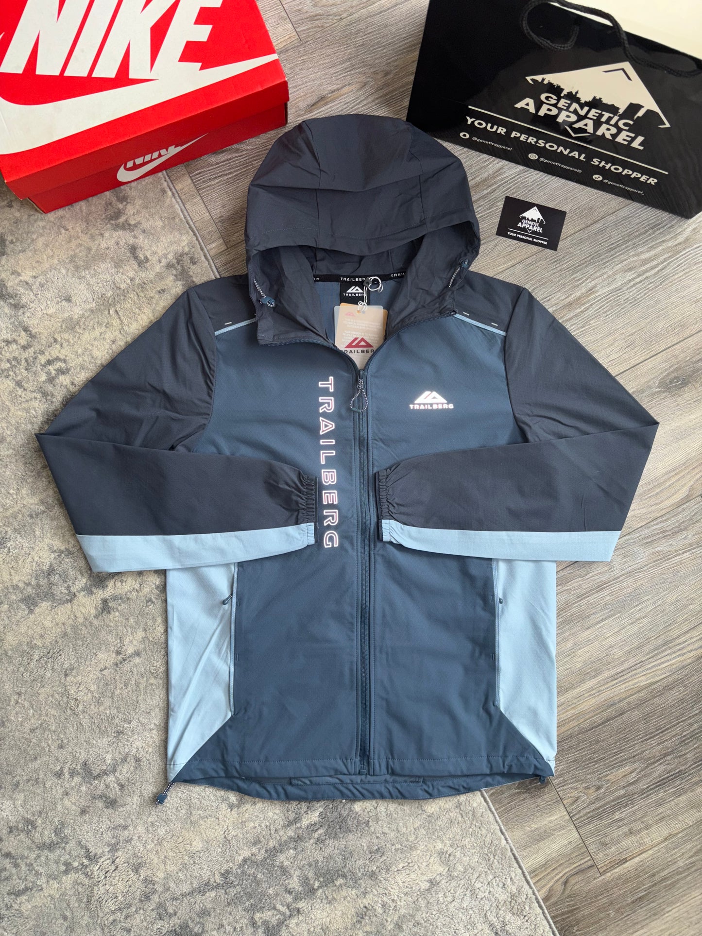 Trailberg Triathlon Tracksuit - ‘Navy / Baby Blue’