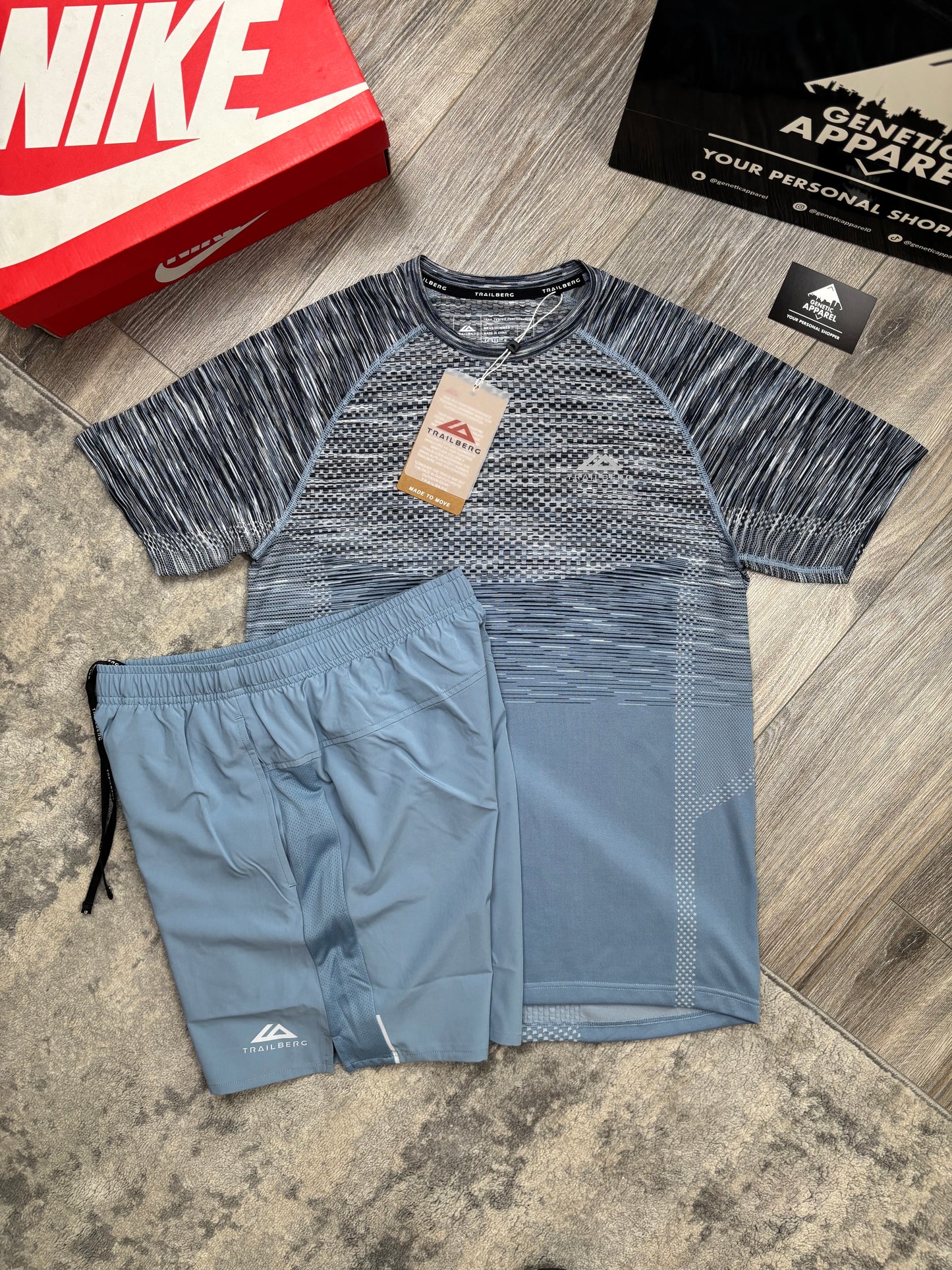 Trailberg T-Shirt/Short Cloud Set - ‘Baby Blue’