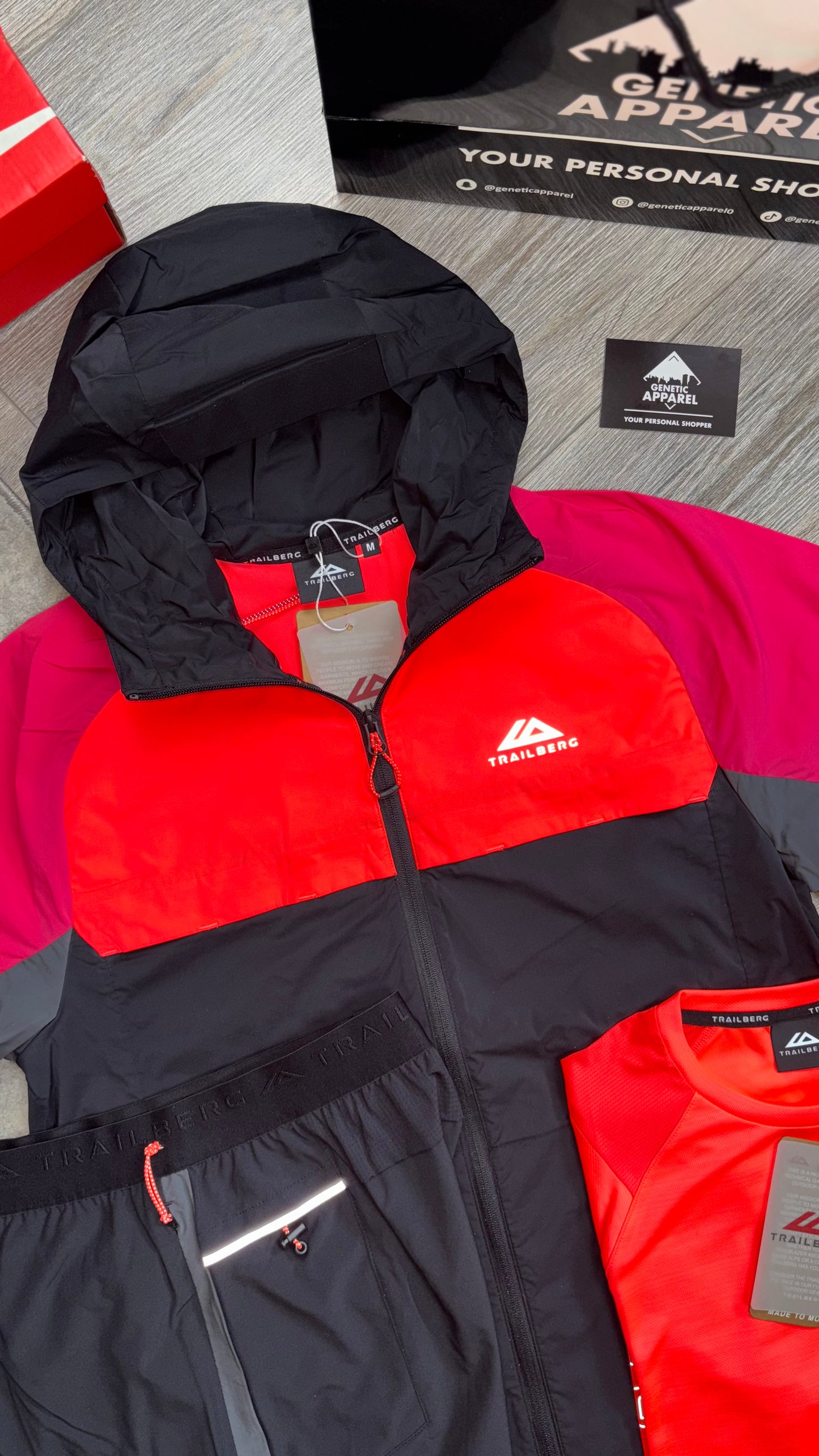 Trailberg Vertigo 3-Piece Set - ‘Black / Red’