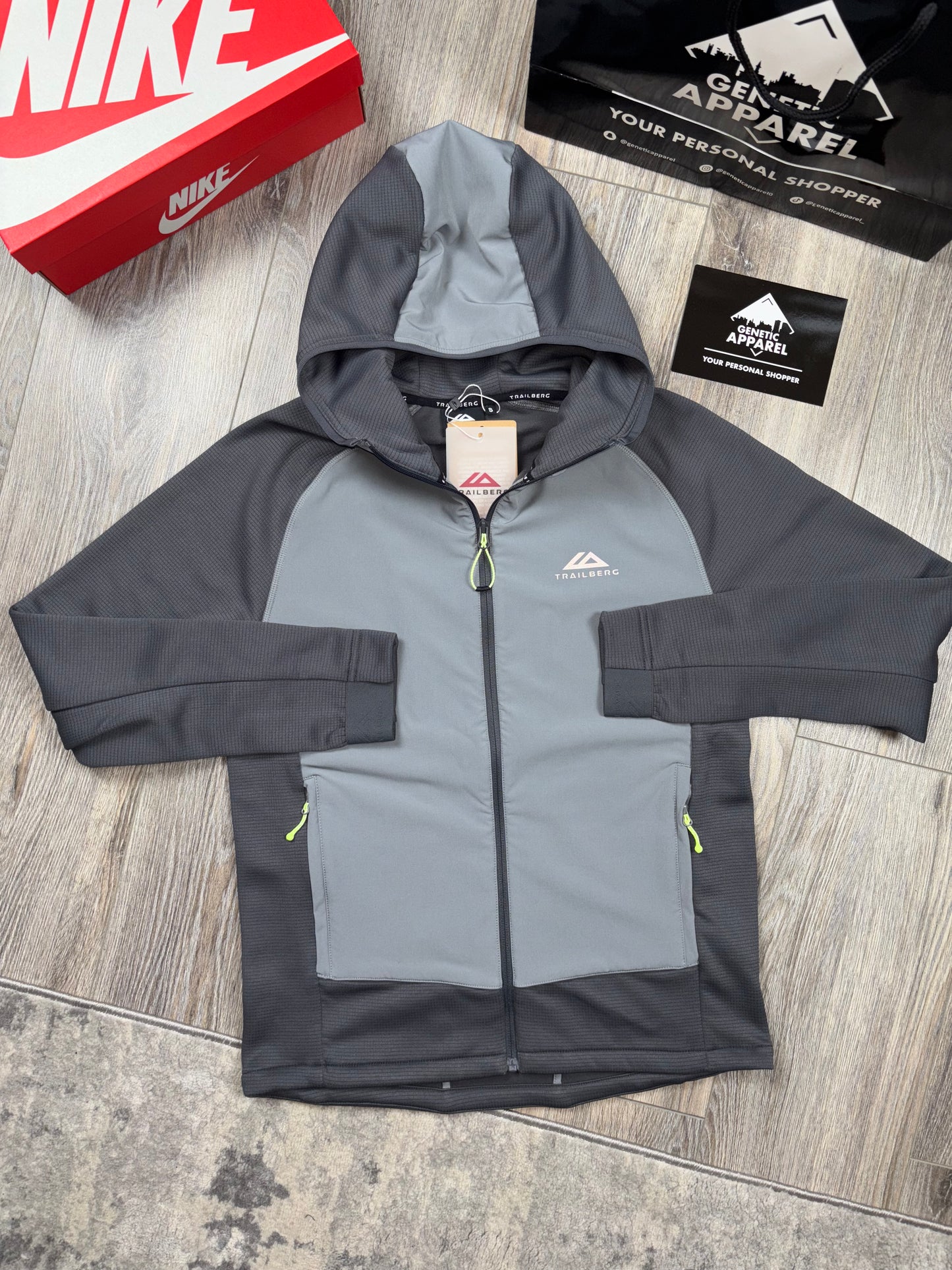 Trailberg Fleece Tracksuit - ‘Grey / Black ‘