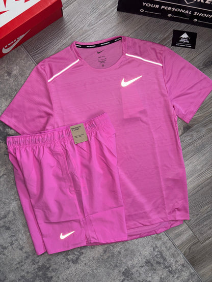 Nike Miler 1.0 T-Shirt / Short Set - ‘Pink’