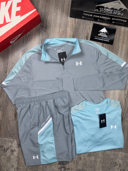 Under Armour 3-Piece Set - ‘Sky Blue/Grey’