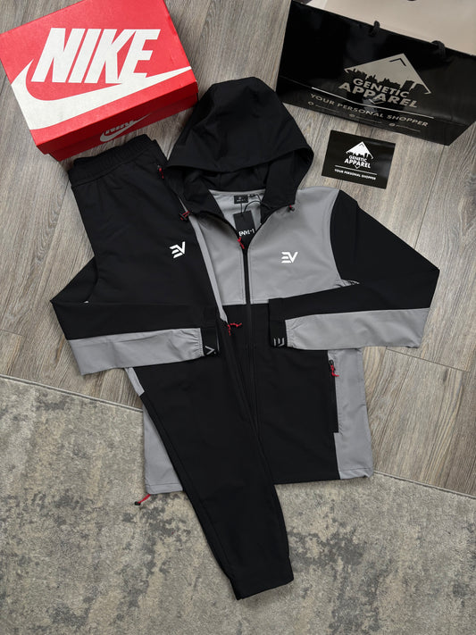 Envi-1 Dynamic Tracksuit - ‘Black/Grey/Red’