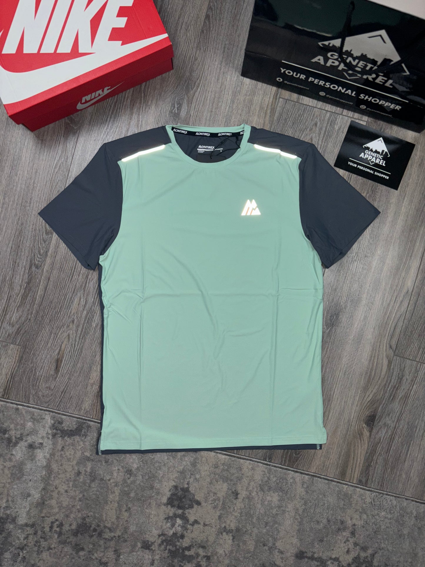 Montirex T-Shirt / Short Set - ‘Neon / Grey ‘