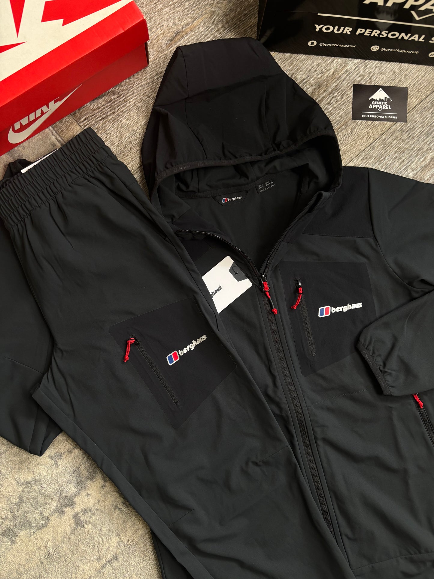 Berghaus Tech Tracksuit - ‘Black / Red’